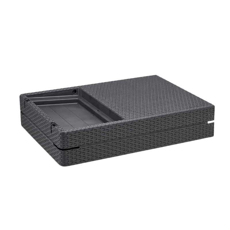 Espreguiçadeira -de-plastico-Jaipur-preta